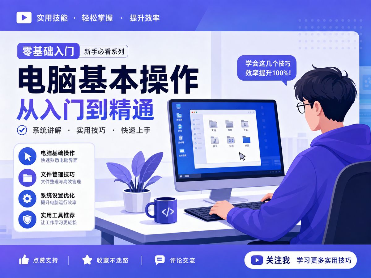 蜜芽电脑技能动漫教程